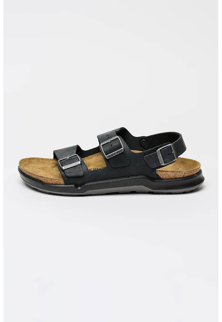 Sandale de piele Milano, Negru