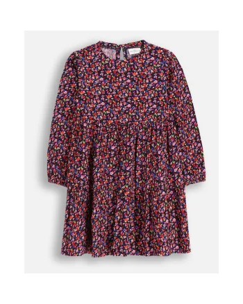 Rochie evazata cu imprimeu floral si imprimeu floral