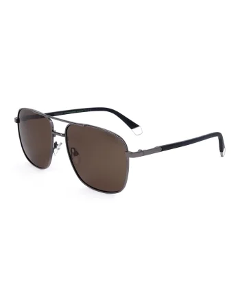 Ochelari de soare aviator patrati cu lentile polarizate, Negru