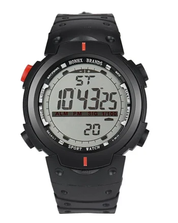 Ceas Barbatesc HONHX CS136, curea silicon, digital watch, functie cronometru, alarma