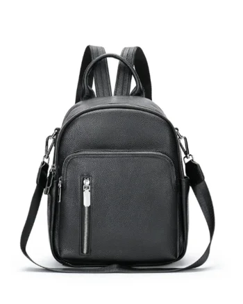 Rucsac de dama, Arianwen GT2737, piele naturala, Negru