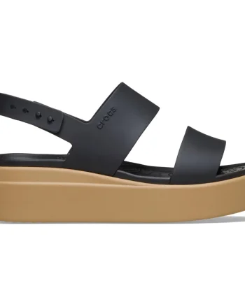 Sandale Crocs Brooklyn Low Wedge Negru - Black/Cashew