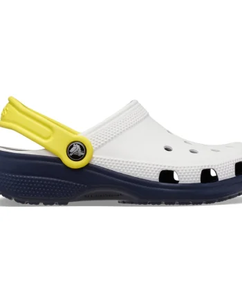 Saboti Crocs Toddler Classic Retro Sport Clog Alb - White