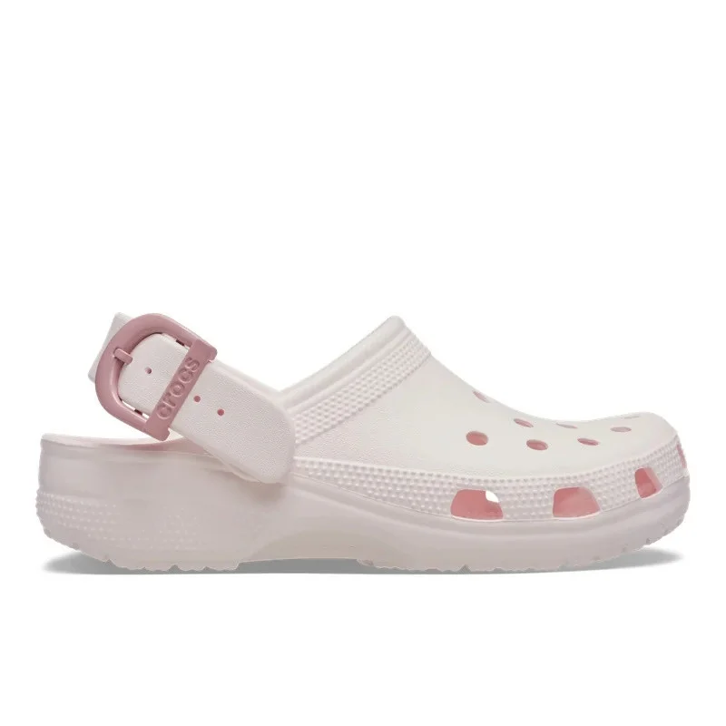 Saboti Crocs Classic Enamel Buckle Clog Roz - Bubble Ice