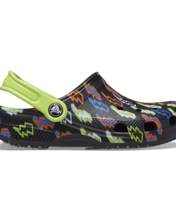 Saboti Crocs Classic Lightning Bolt Clog Kids Negru - Black