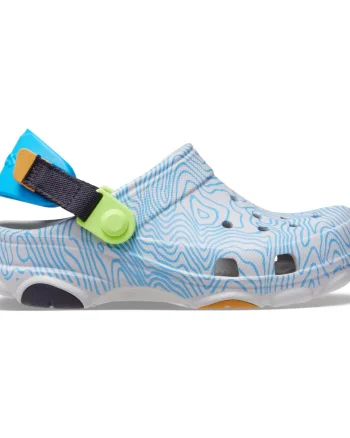 Saboti Crocs Classic All Terrain Topographic Clog Kids Gri - Atmosphere/Multi