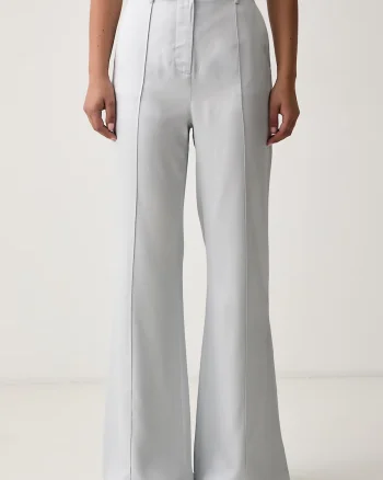 Trussardi pantaloni evazați flare pentru femei din vâscoză