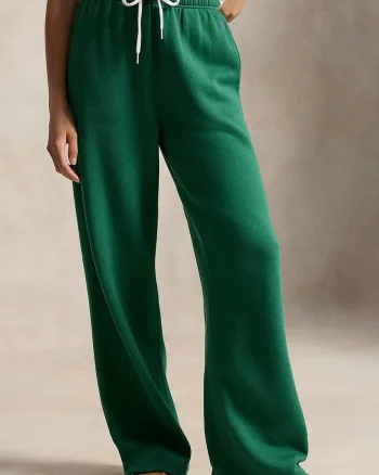Polo Ralph Lauren pantaloni de trening pentru femei cu bumbac