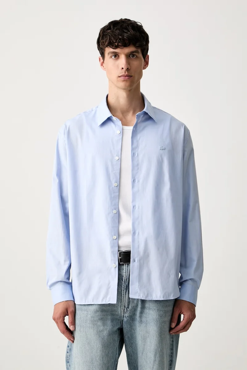 Lacoste cămașă oxford din bumbac