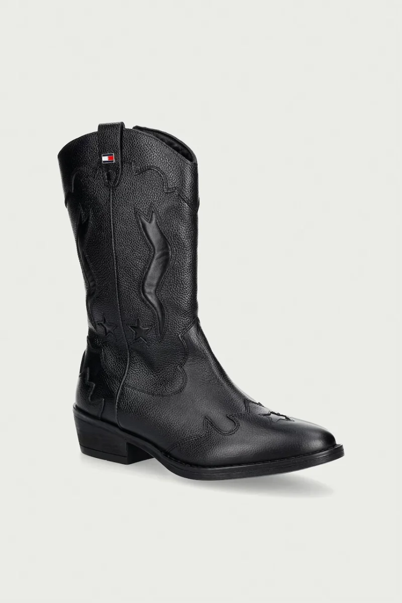 Tommy Hilfiger cizme cowboy pentru copii din piele