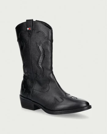 Tommy Hilfiger cizme cowboy pentru copii din piele