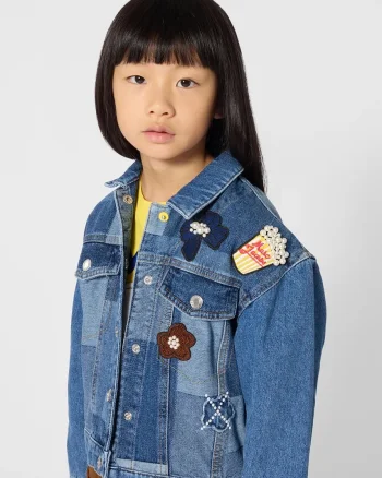 MARC JACOBS geacă de blugi pentru copii din bumbac