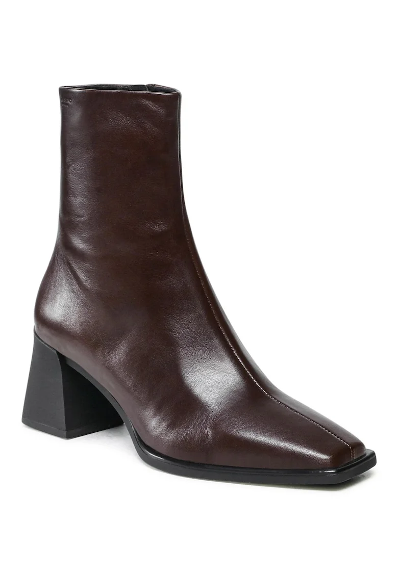 Botine de dama  piele naturala maro, Maro