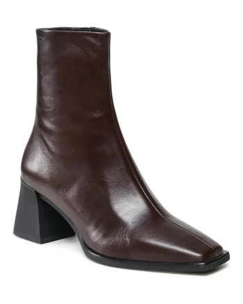 Botine de dama  piele naturala maro, Maro