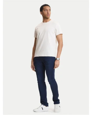 Blugi barbati,  bleumarin, fermoar, 47% viscoza, 42% lyocell, 11% elastan