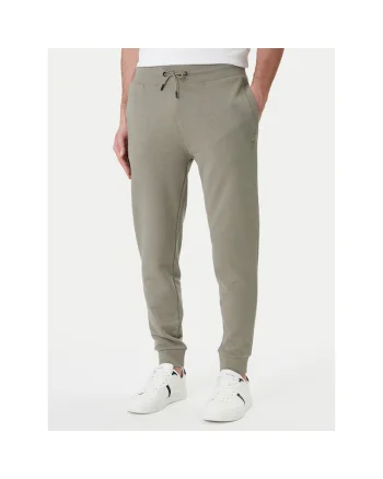 Pantaloni sport barbati,  bumbac, verde, 85% bumbac