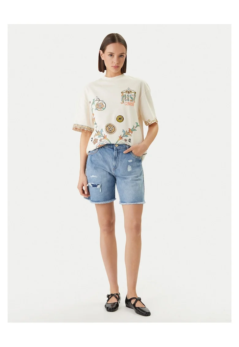 Pantaloni scurti  bumbac, Albastru