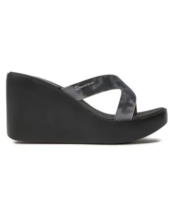 Slapi dama, 60670,  Sintetic, Gri, Negru