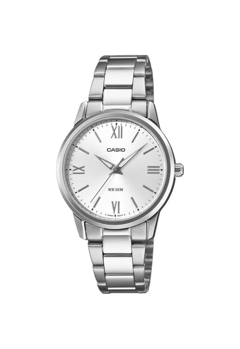 Ceas dama  ionizat, inox, mecanism Quartz, culoare argintie