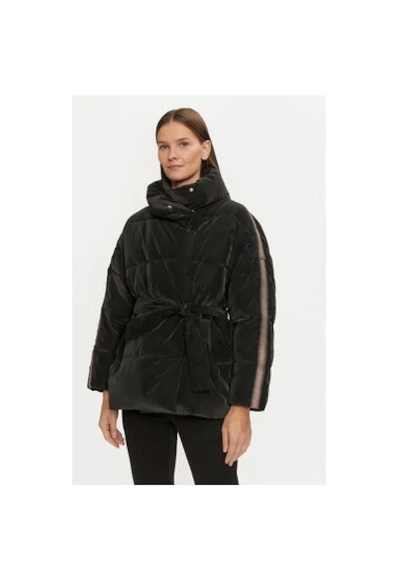 Geaca dama, Emporio Armani  303961442, Poliester, Negru, Negru