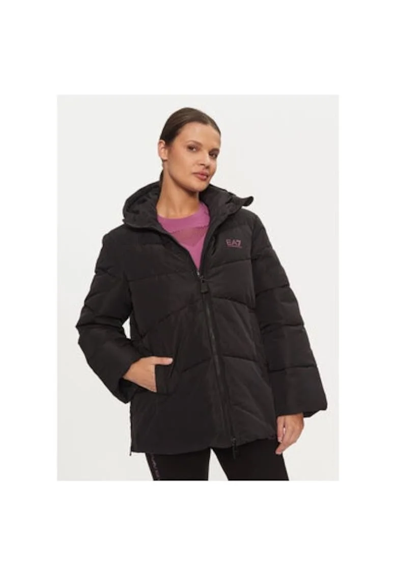 Geaca dama, Emporio Armani  303961398, Poliamida, Negru, Negru