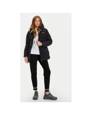 Geaca dama, Emporio Armani  303962623, Poliester, Negru, Negru