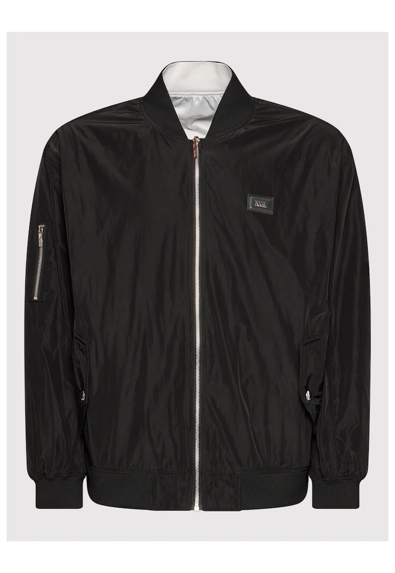 Jacheta bomber barbati,  209846195, Poliester, Negru, Negru