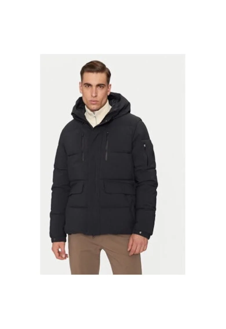Geaca barbati,  304215308, Poliester, Negru, Negru
