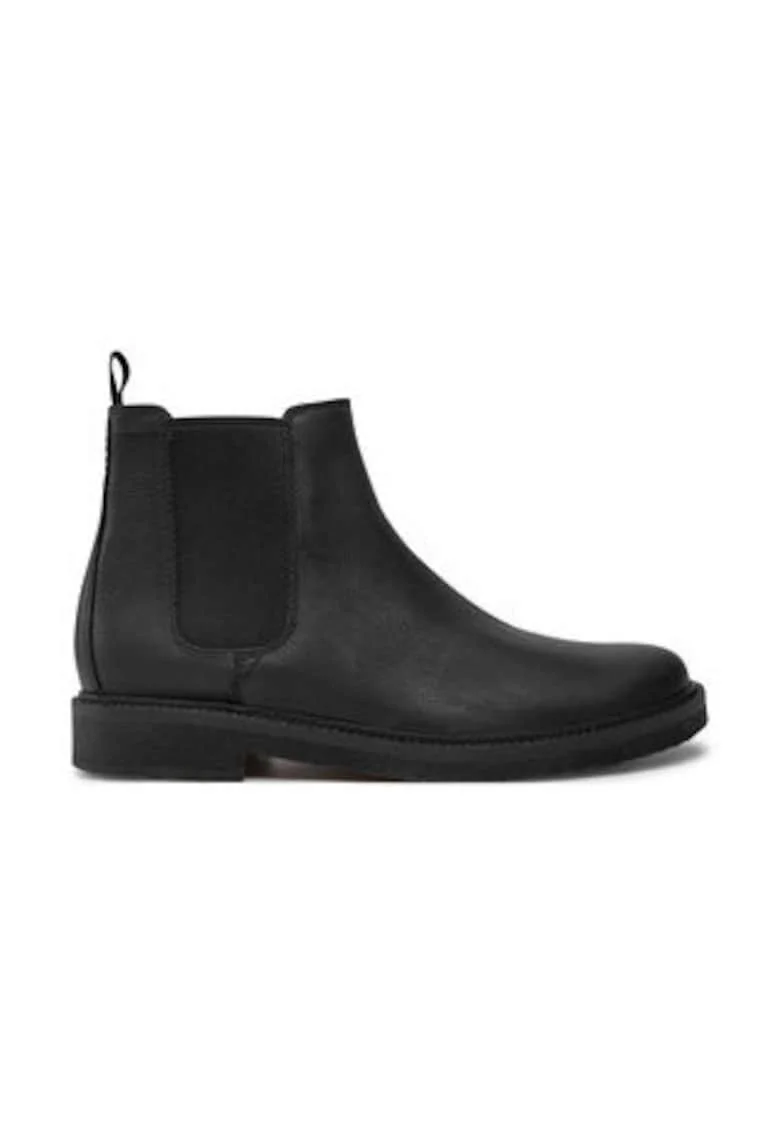Ghete barbati,  piele naturala, negru,