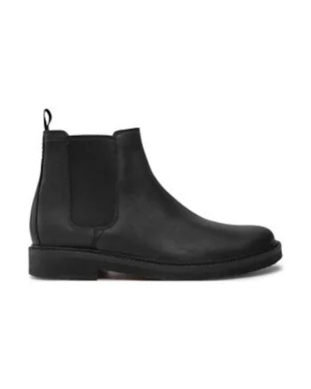 Ghete barbati,  piele naturala, negru,