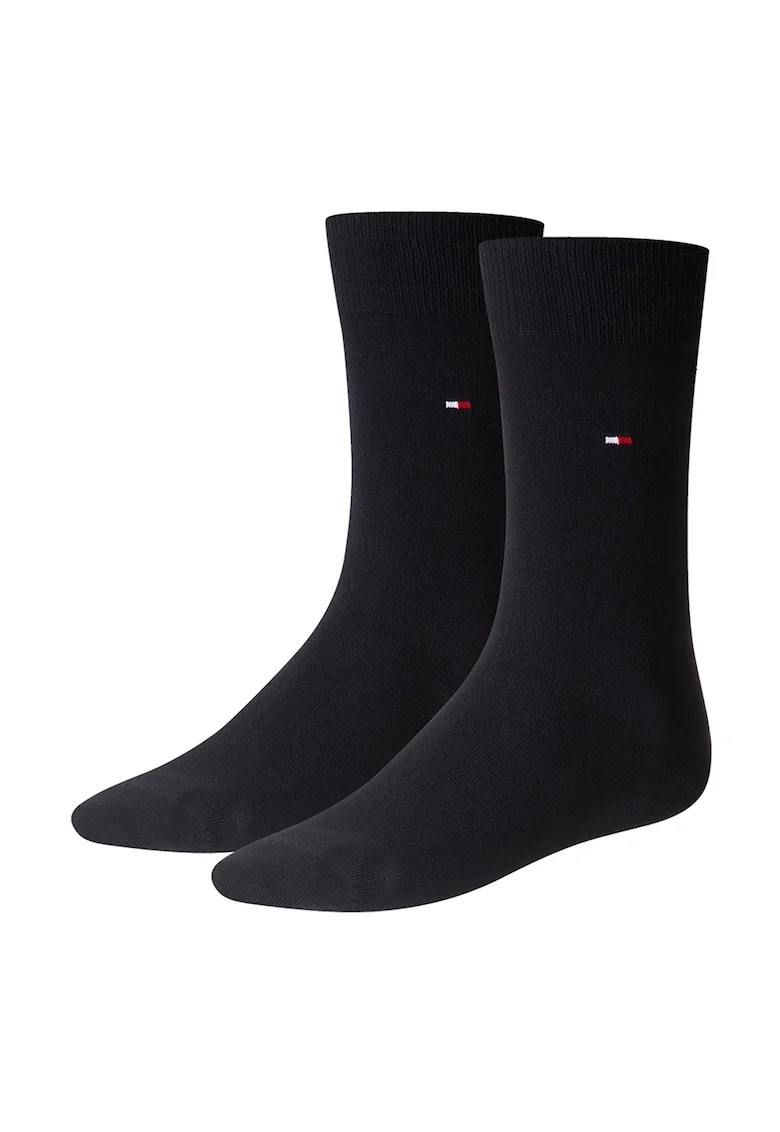 Set de sosete lungi cu logo brodat - 2 perechi, Albastru ultramarin