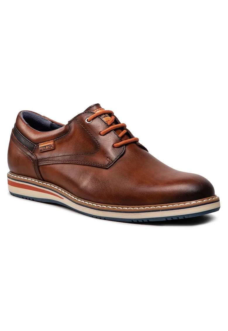 Pantofi barbatesti,  din piele naturala, maro,
