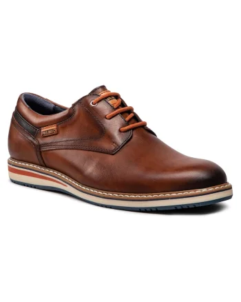 Pantofi barbatesti,  din piele naturala, maro,