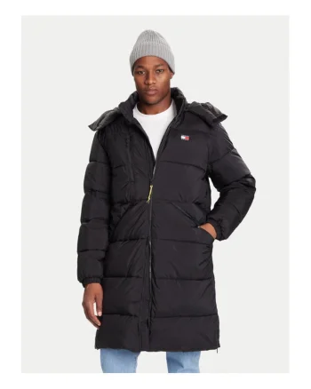 Geaca de iarna barbati,  negru, 100% nailon reciclat,