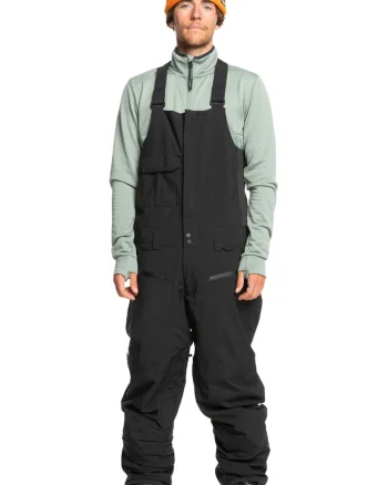 Salopeta impermeabila cu buzunare multiple, pentru schi Utility, Negru