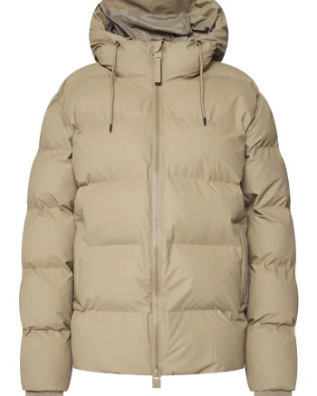 Geaca de iarna Unisex,  poliester, fermoar, bej,