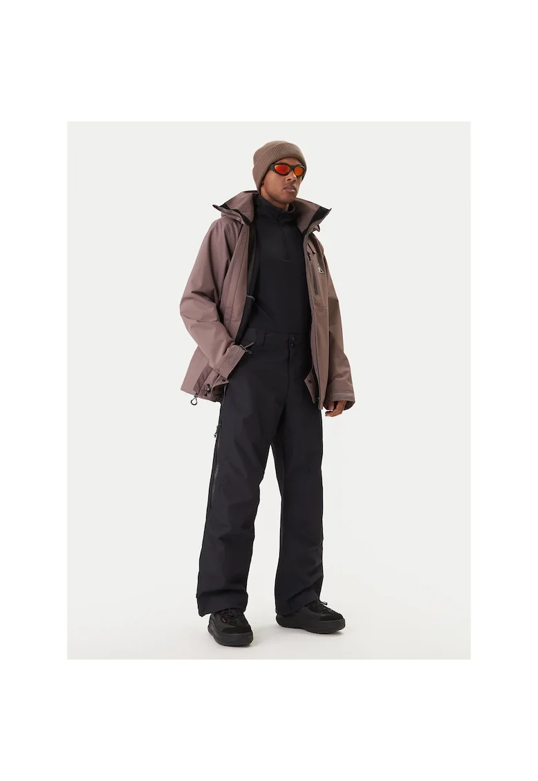 Pantaloni sport barbati,  snowboard, negru, poliester,