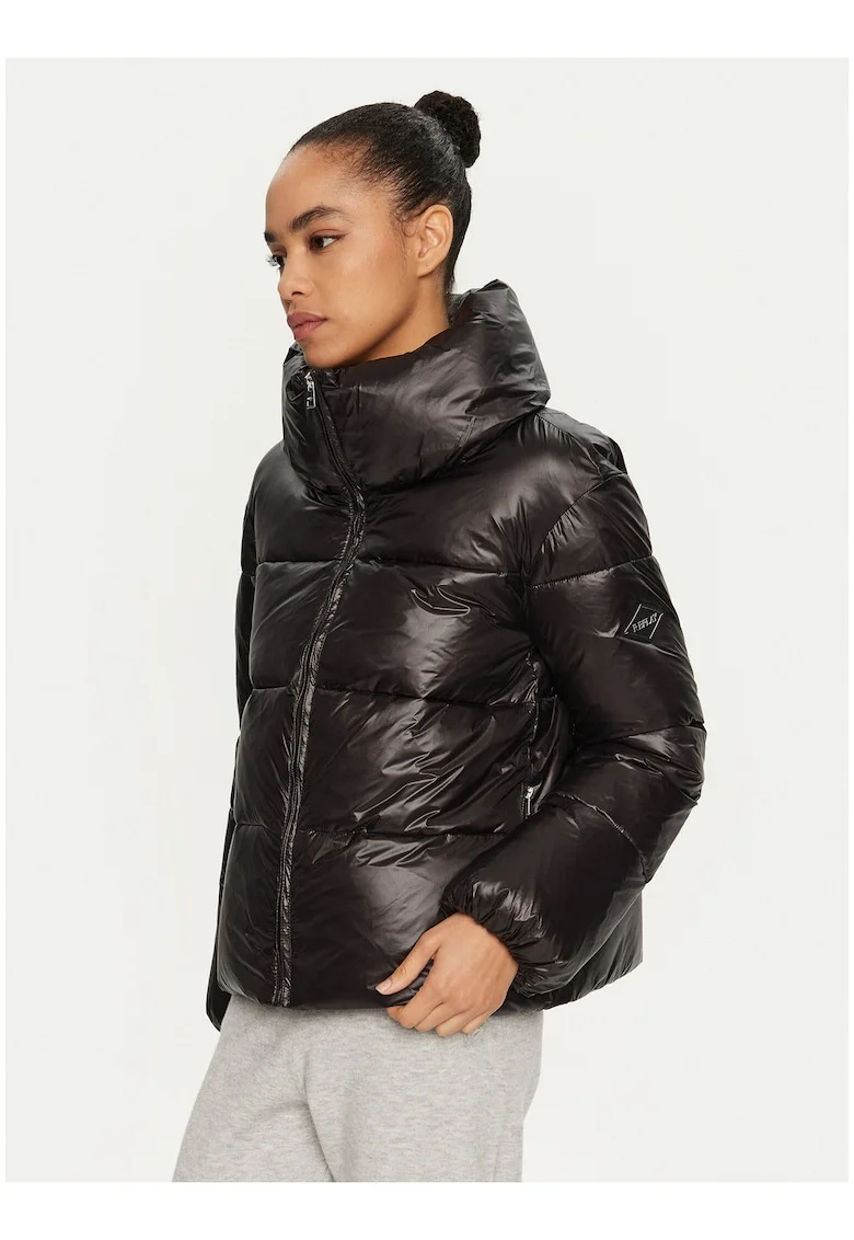 Geaca de iarna dama,  neagra, poliamida, regular fit,