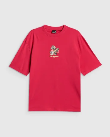 Tricou dama  lejer cu imprimeu, Roz