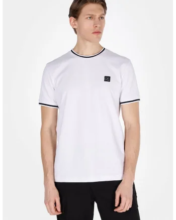 Tricou regular fit din bumbac, Alb optic