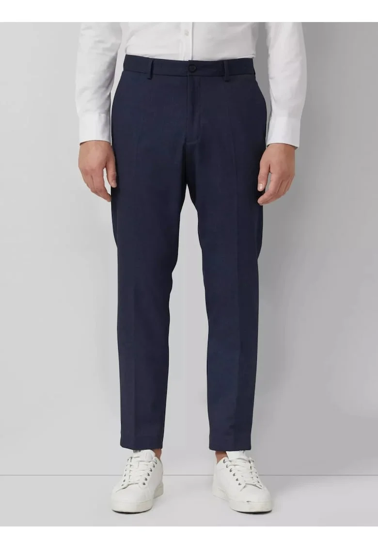 Pantaloni costum barbati, Slim fit, Albastru
