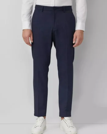 Pantaloni costum barbati, Slim fit, Albastru