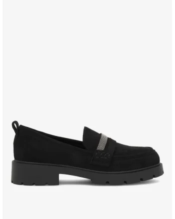 Mocasini dama  5903698041605, Textil, Negru, Negru