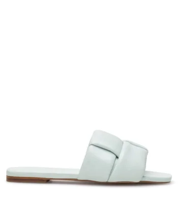 Slapi dama, 49501,  Piele naturala, Verde