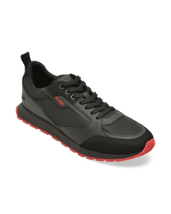 Pantofi sport HUGO negri, 6568, din material textil