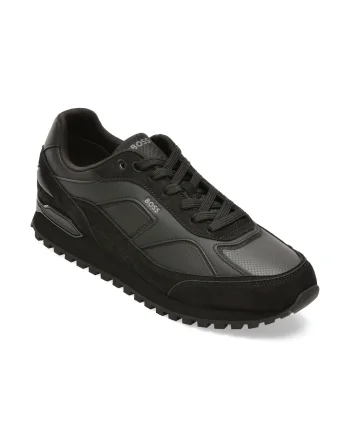 Pantofi sport BOSS negri, 8929, din piele ecologica