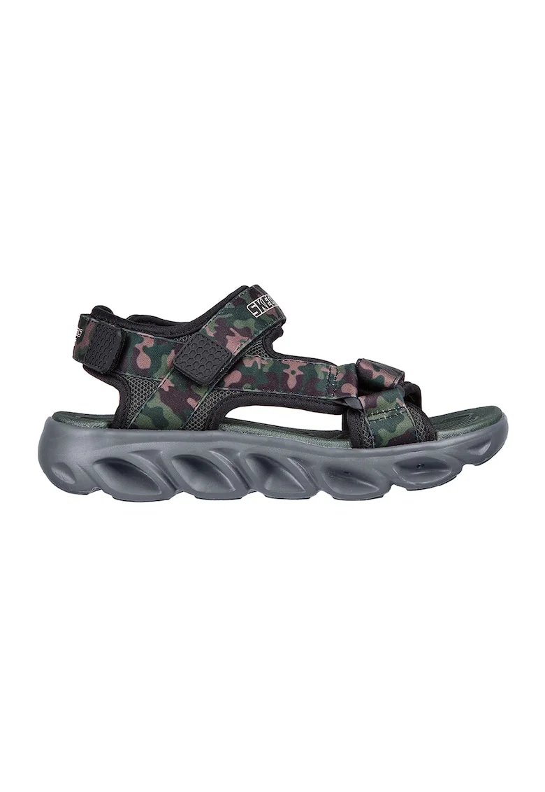 Sandale din material textil cu velcro Hypno, Verde/Negru