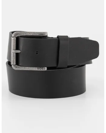 Curea de piele cu logo discret Joris