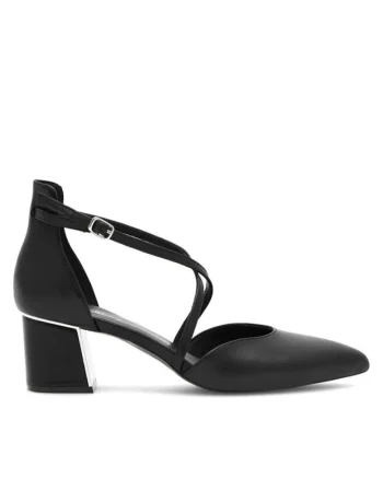 Pantofi sport  din piele naturala, model pentru dama, culoare negru, Negru