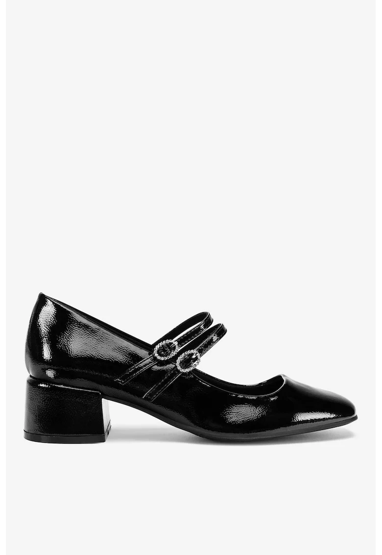 Pantofi dama  5903698598963, Sintetic, Negru, Negru
